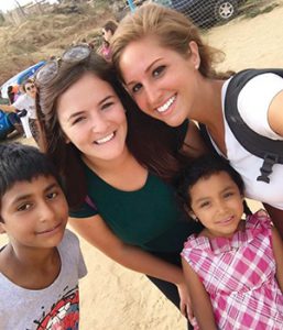 Elida White and Anaisa Nagy accepted a six-week internship in Mexico shortly after graduation.