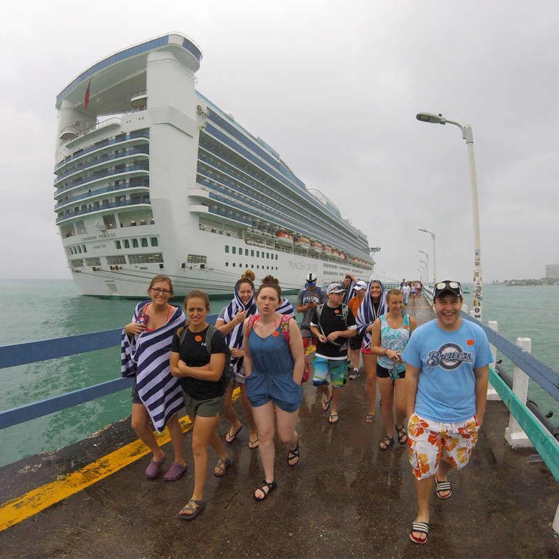 This nine-day cruise to five different tropical ports around the Caribbean takes place during Winterim and is open to all Concordia students looking to develop an increased appreciation for God's creation through studying tropical ecosystems. Activities include kayaking in the mangroves; snorkeling to observe coral reefs, tropical fish, and sea turtles; and dolphin/whale watching. Photo courtesy of Jake Lipski