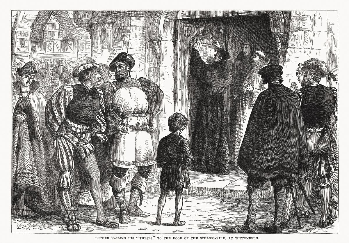 black and white photo of Luther