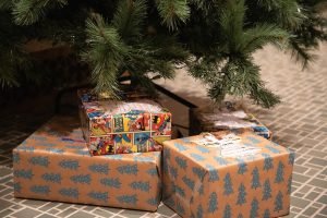 tree with presents under it