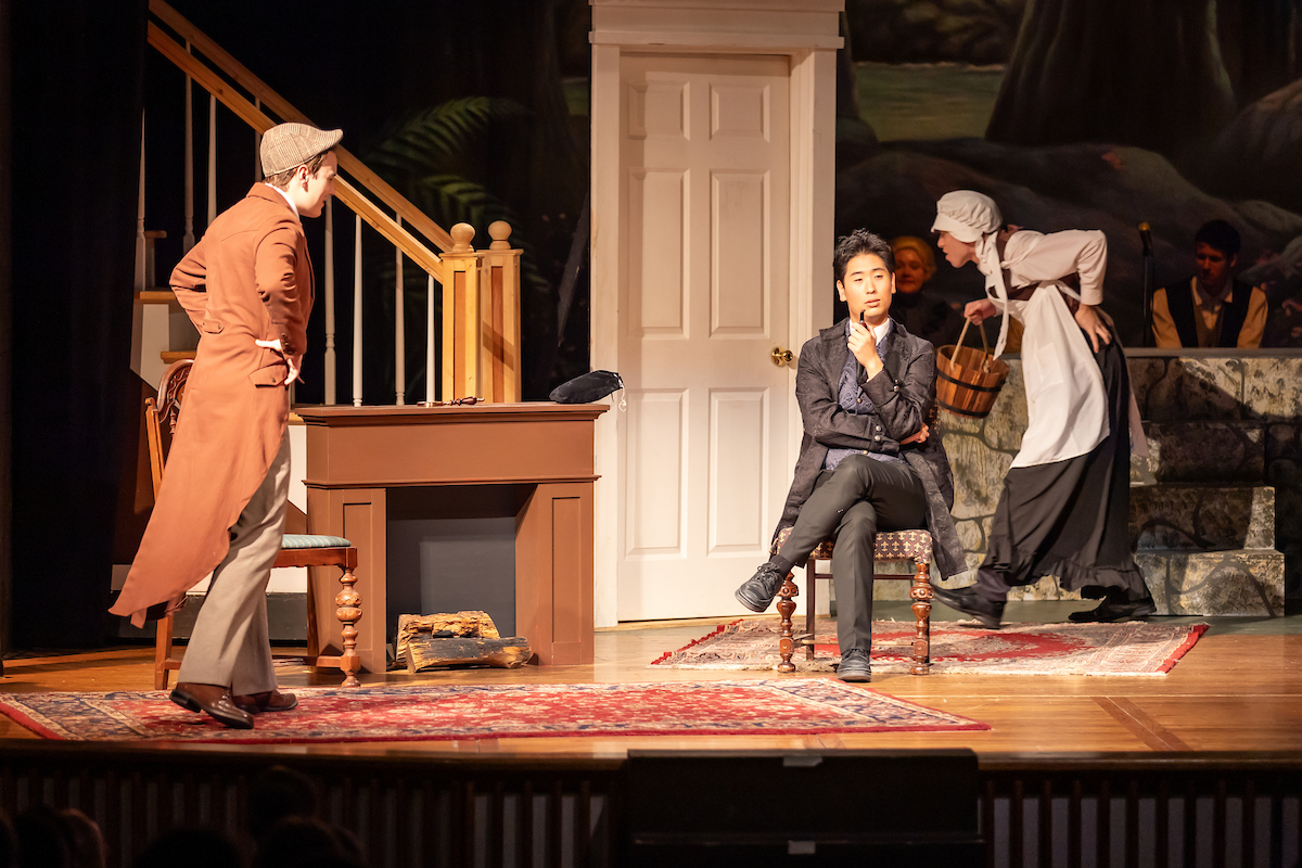 Wyatt Michaels performs as Sherlock Holmes. 