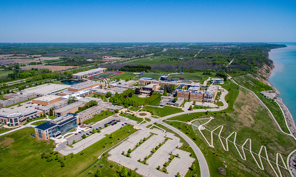 CUW campus aerial photo