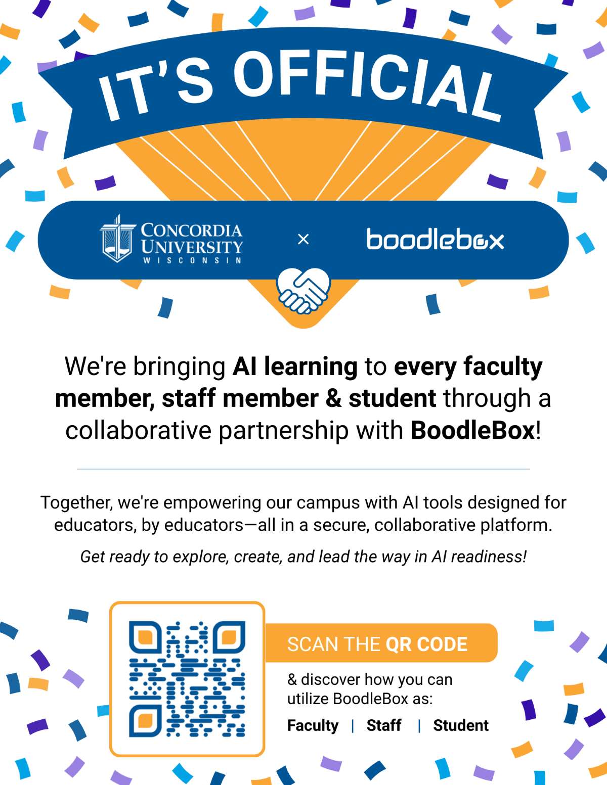 BoodleBox template with QR code