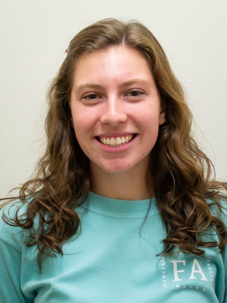 girl with brown curly hair