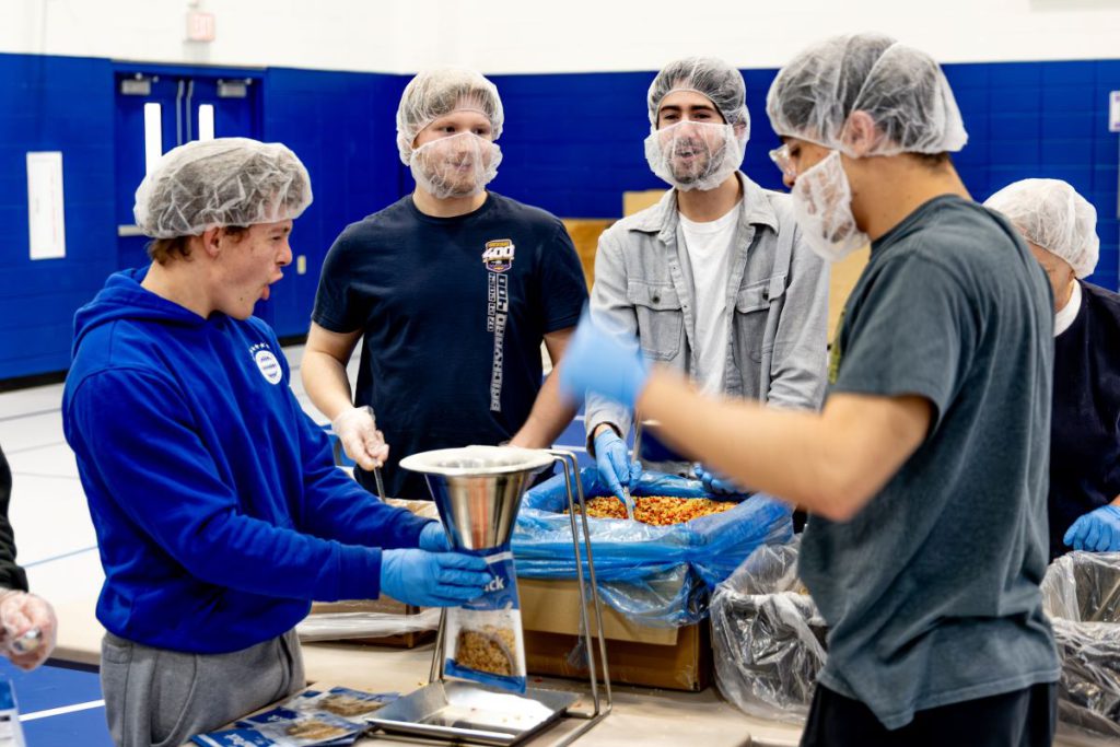 guys packing meals