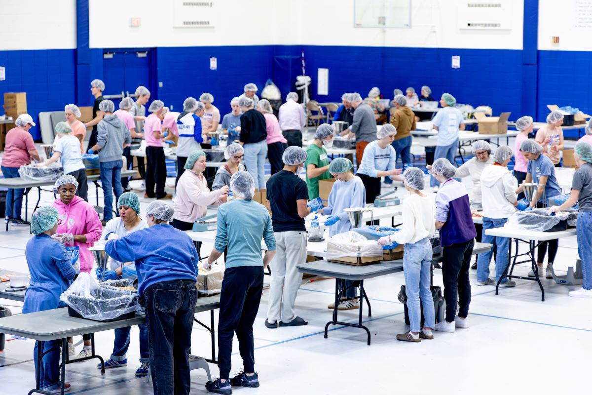 group shot of volunteers