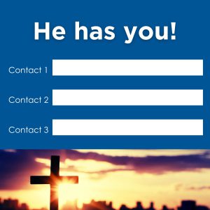 a card with three spaces for phone numbers