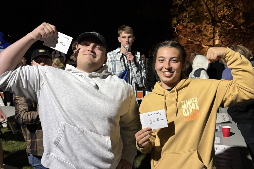 students being goofy