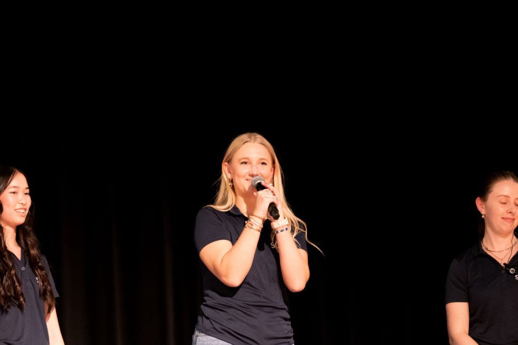 woman speaking