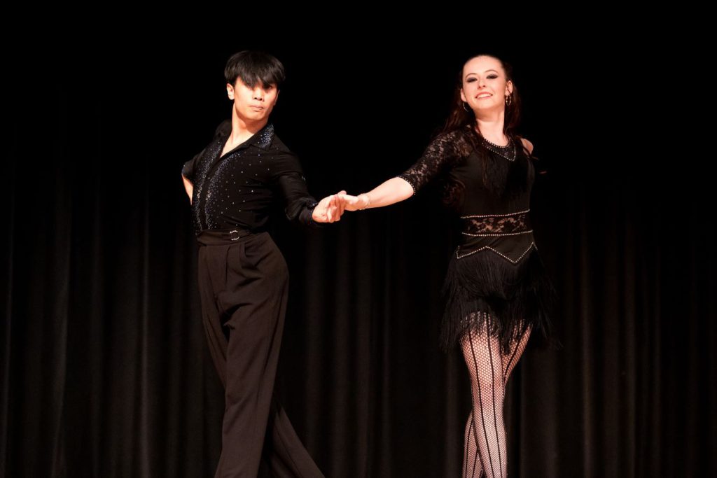 man and woman dancing