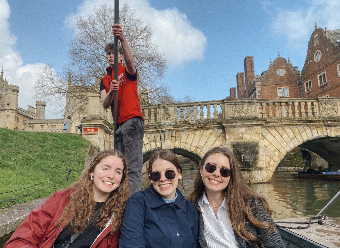 three girls in London