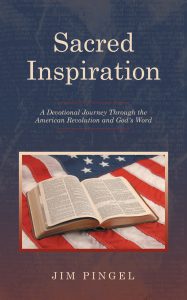Cover of the book called "Sacred Inspiration" with a photo of a book and Bible