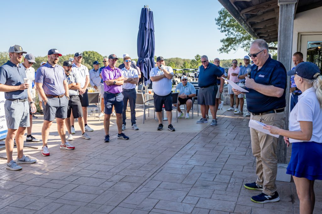 president speaking to group of people