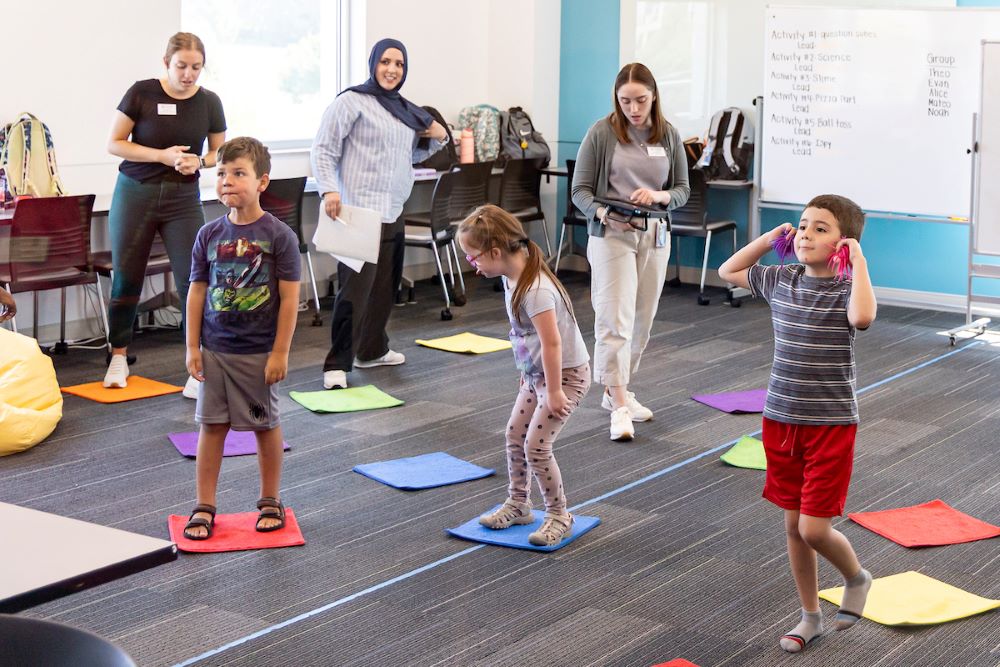 multiple children playing game