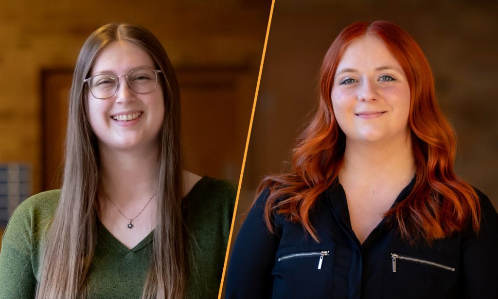 Michelle Gain and Madison Post are CUW Students of the Month