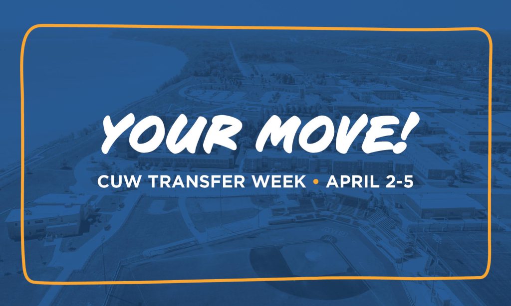 Register for Transfer Week, April 2-5, at CUW