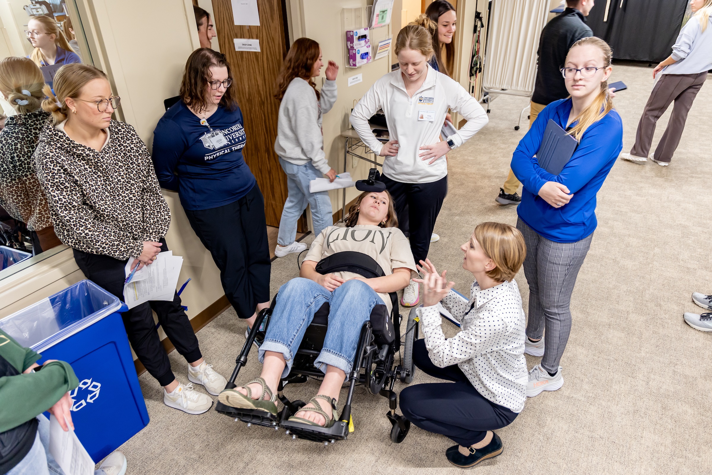 OT Students at a clinic.