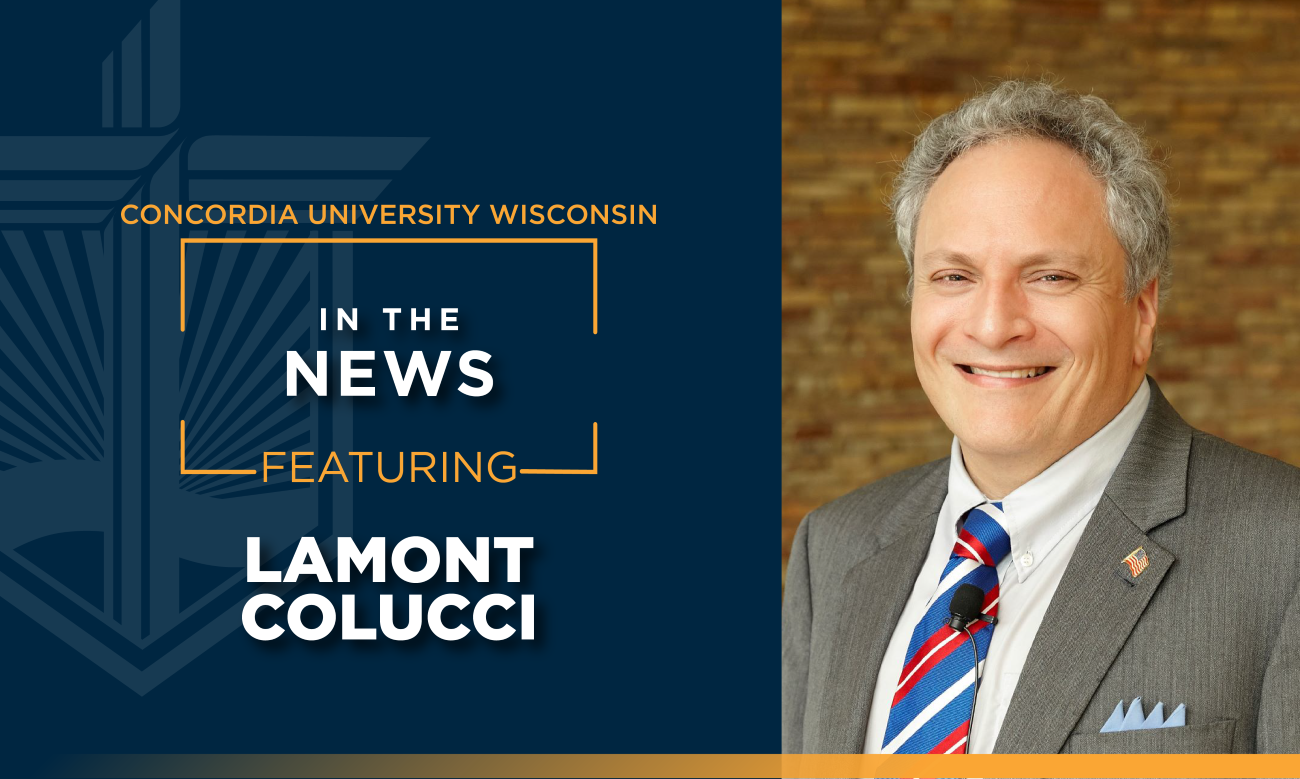 dr. colucci with text that says in the news