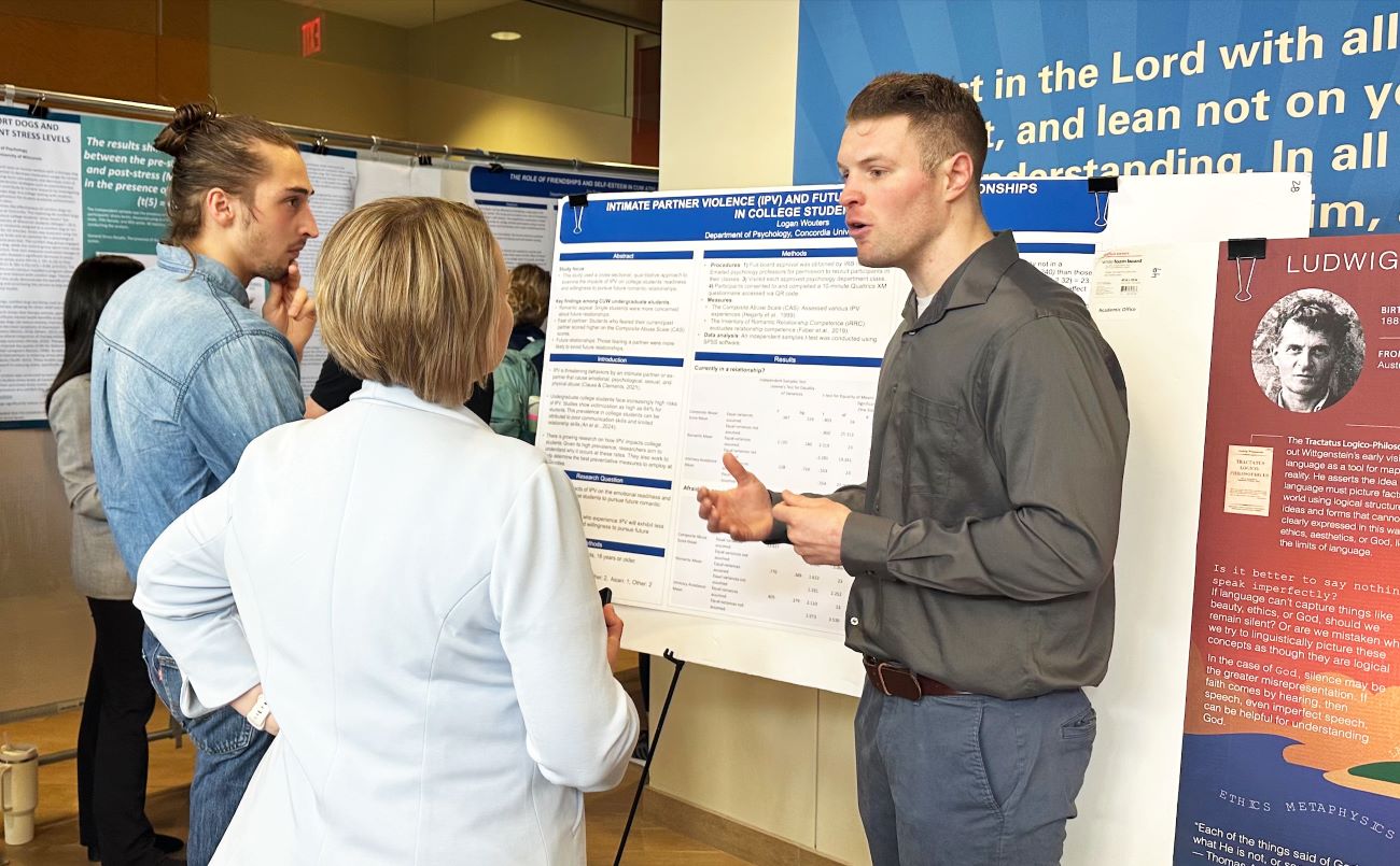 students and faculty by poster